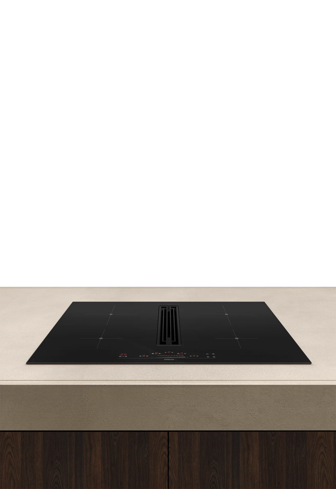 Airforce Innova Artis Prima 60cm Central Venting Induction Hob with On-Board Motor-Externally Ducted