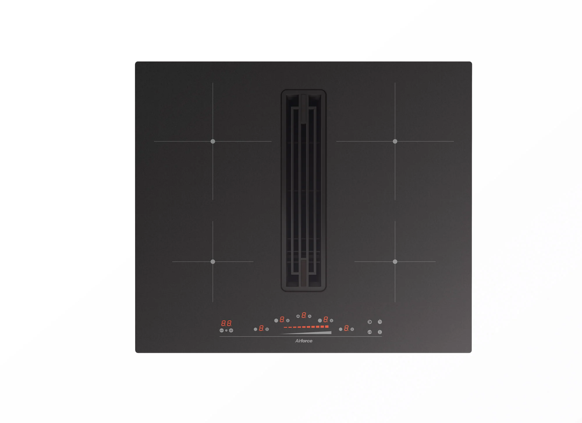 Airforce Innova Artis Prima 60cm Central Venting Induction Hob with On-Board Motor-Externally Ducted - Image 2