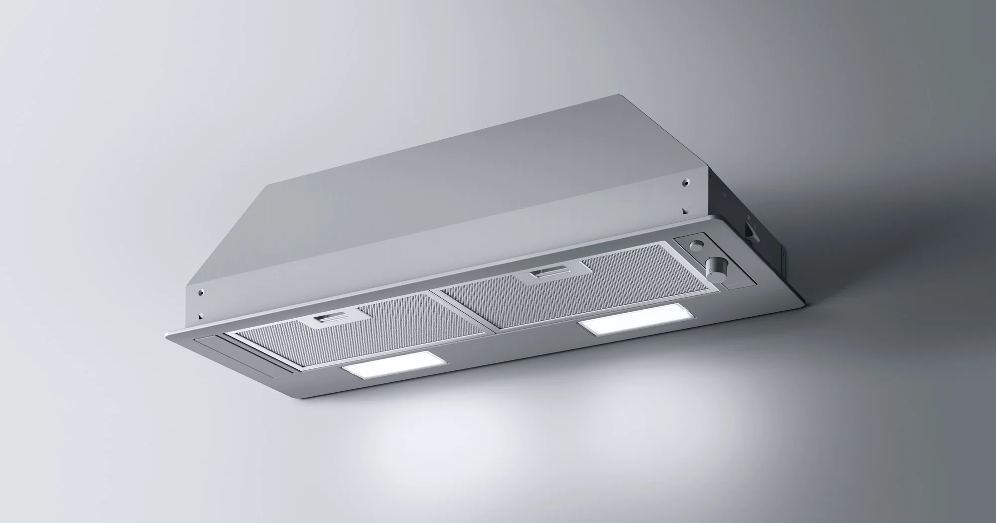 Airforce INVISIA 72cm Built-In Cooker Hood with Rotating Dial Control in Stainless Steel Finish