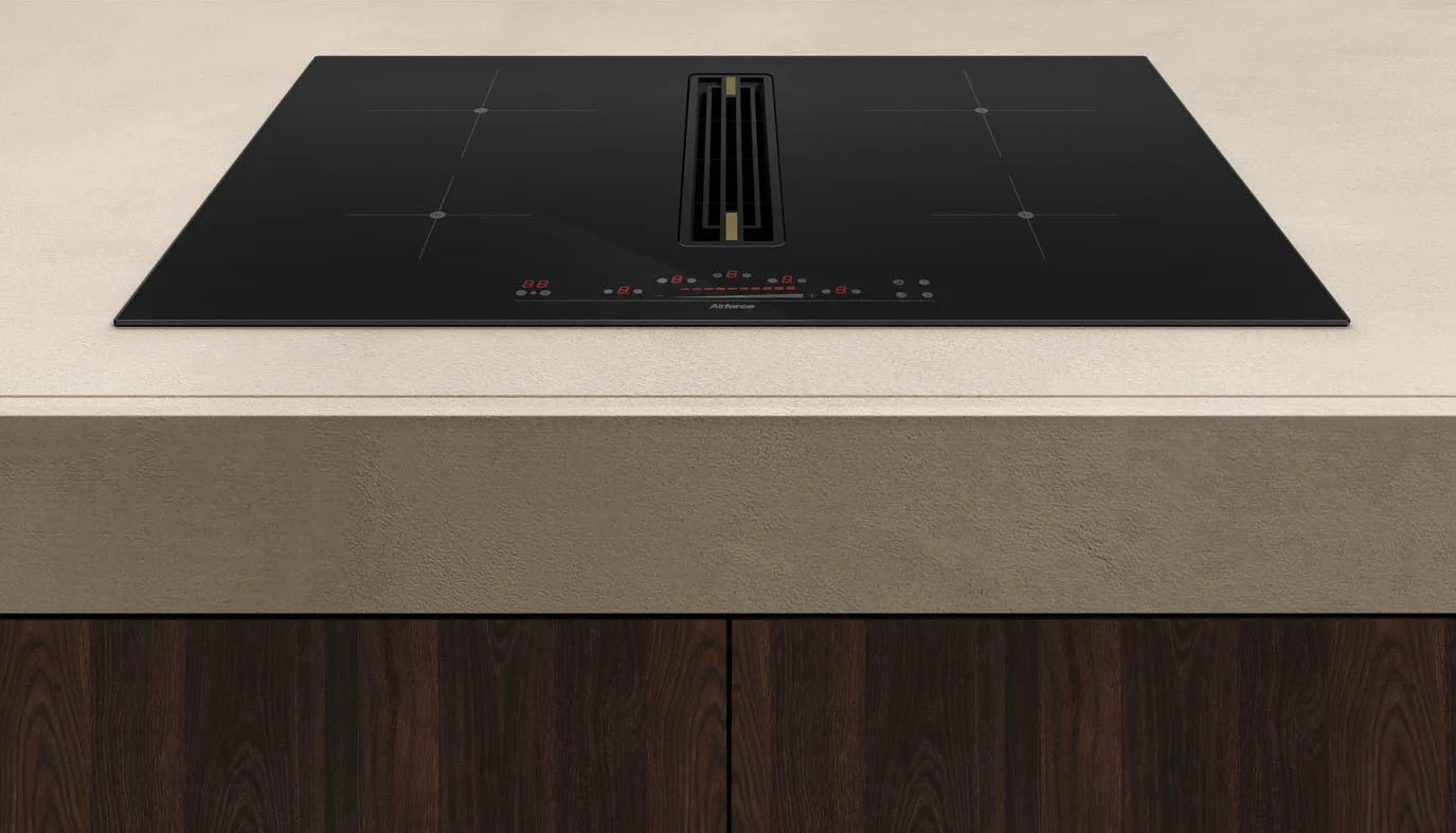 Airforce Artis Prima 80cm Central Venting Induction Hob with On-Board Motor-Recirculating Model