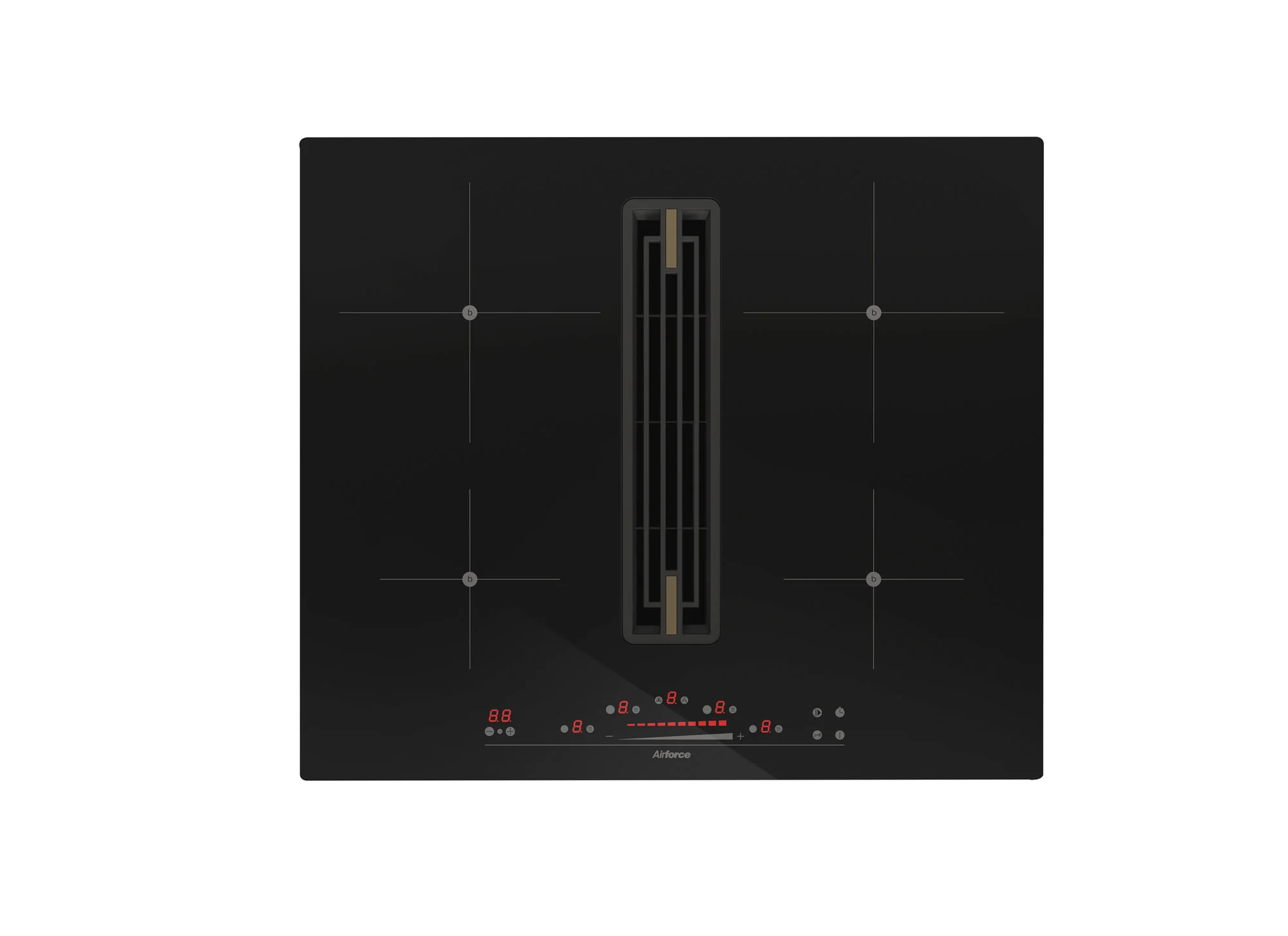 Airforce Artis Prima 80cm Central Venting Induction Hob with On-Board Motor-Recirculating Model - Image 2