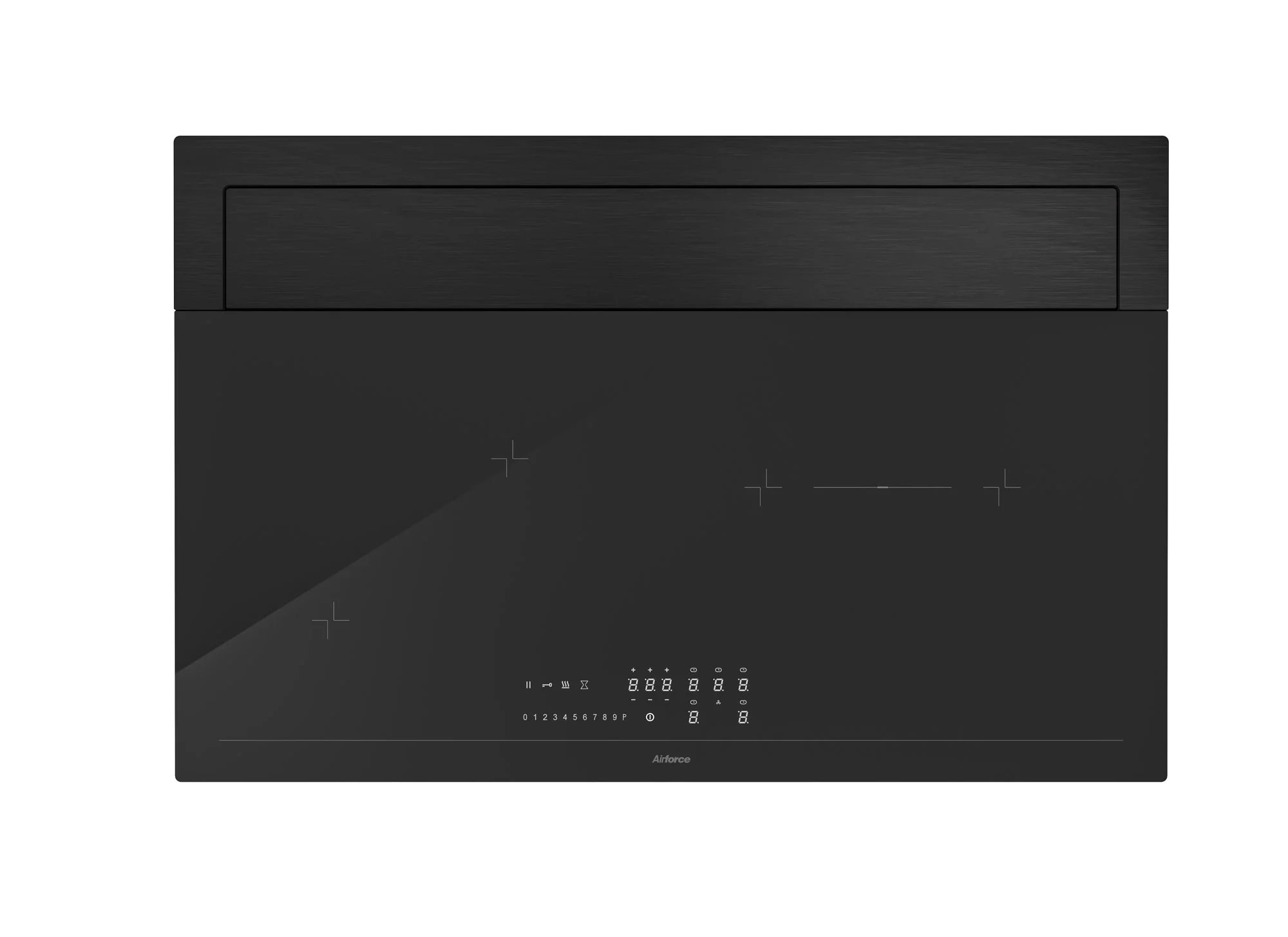Airforce Innova Slim 80cm Rear Venting induction hob with On-Board Motor Matte Glass-Externally Ducted - Image 2
