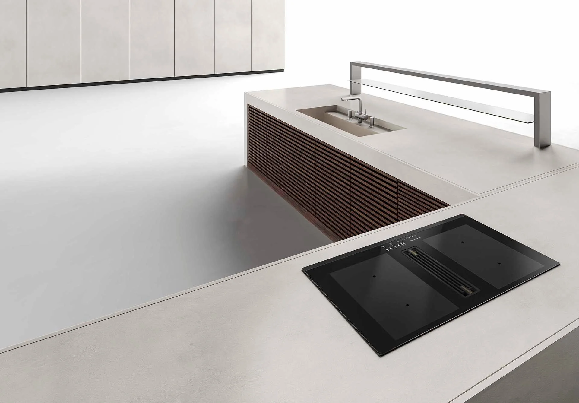 Airforce Artis Plus 83cm Induction Hob with Downdraft extraction & On-board Motor with scratch resistance glass - Image 2