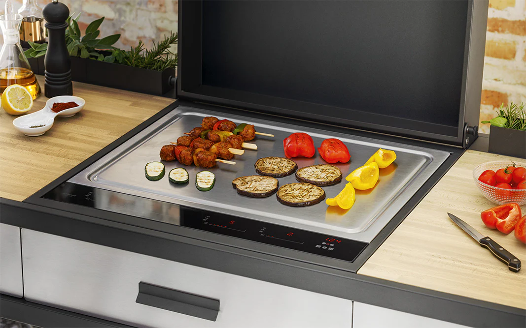 Airforce E-Cook 110cm BBQ Luxury Outdoor Cooking With a 38cm Teppanyaki Induction Hob - Image 6