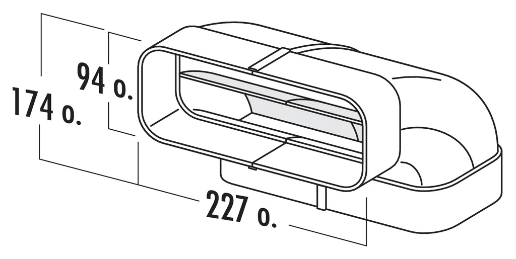 Airforce F-RBV 150 90 Degree vertical bend connector - Naber - 4043004 - Image 2