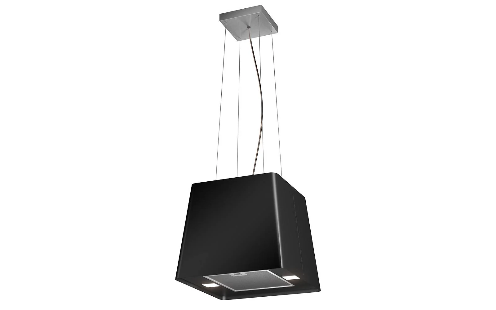 Airforce F164 50cm Island Cooker Hood in Satin Black Finish - Image 2