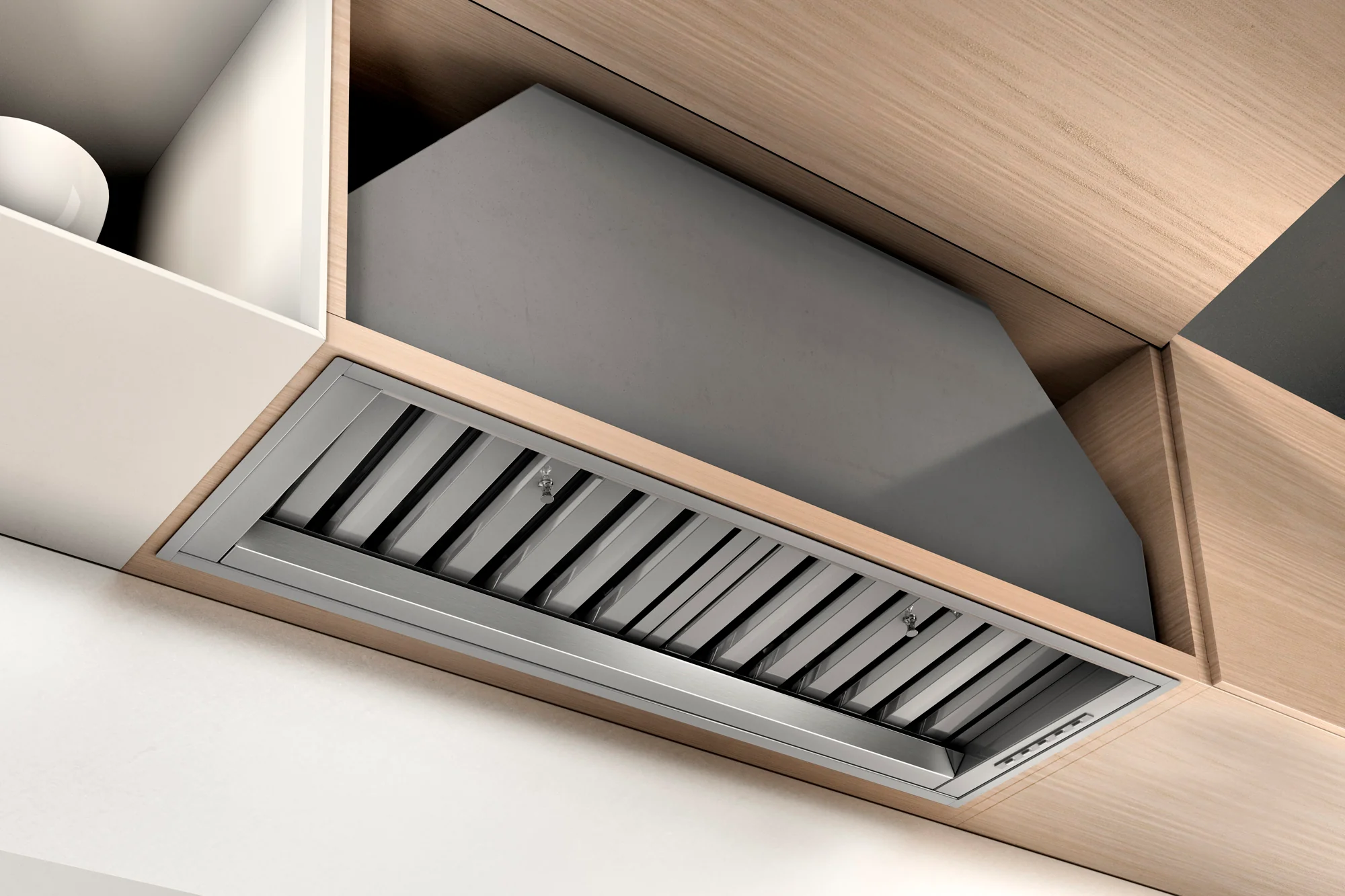Airforce INCASSO PRO NO DROP 72cm Stainless Steel Touch Control Built-in Canopy Cooker Hood - Image 2