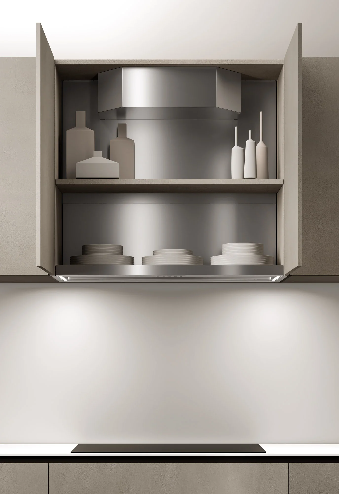 Airforce Inside In No Drop 60cm Built in Cooker Hood with Touch Controls-Stainless Steel finish - Image 2