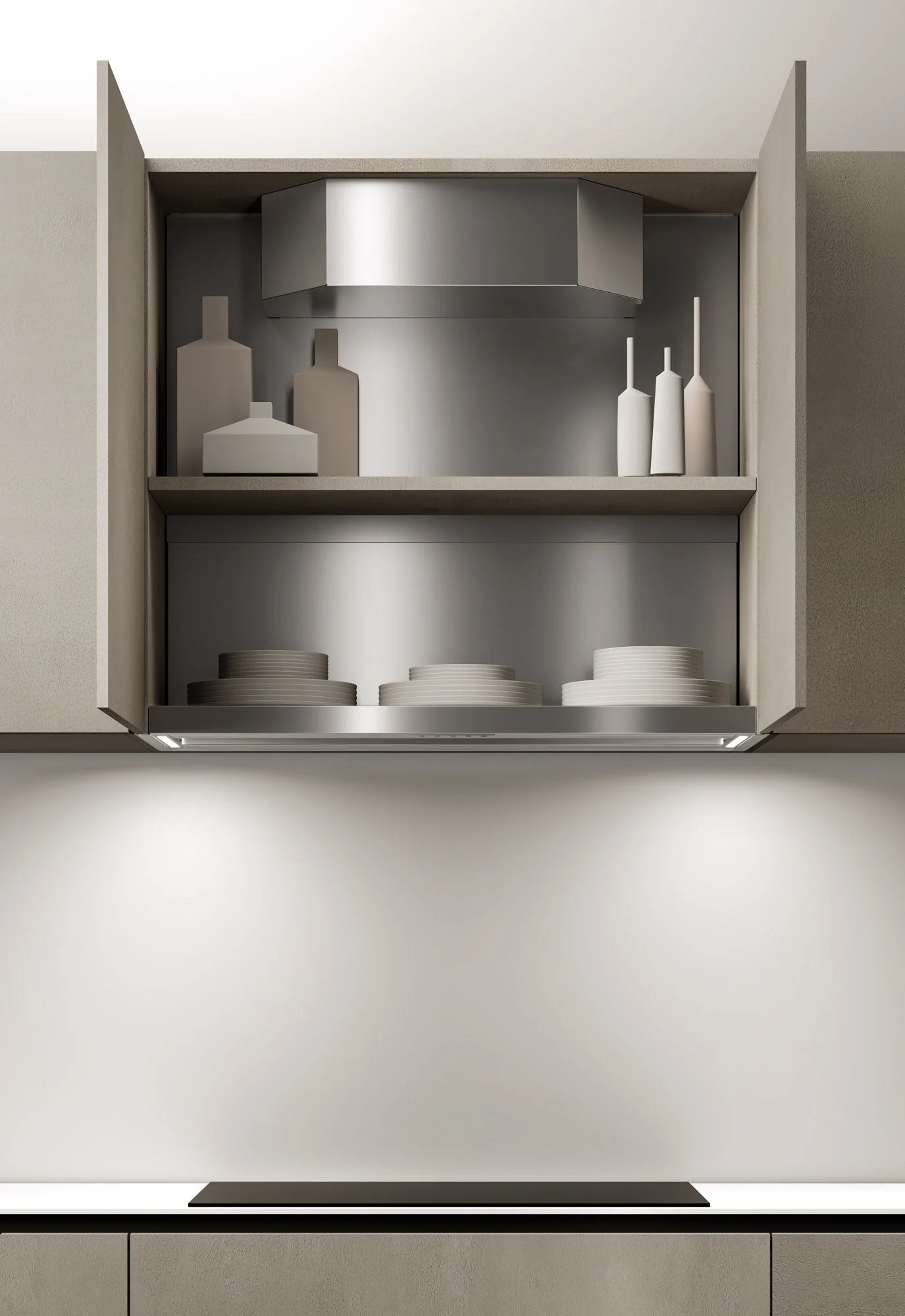 Airforce Inside In No Drop 90cm Built-In Cooker Hood with Touch Control- Stainless Steel Finish - Image 2