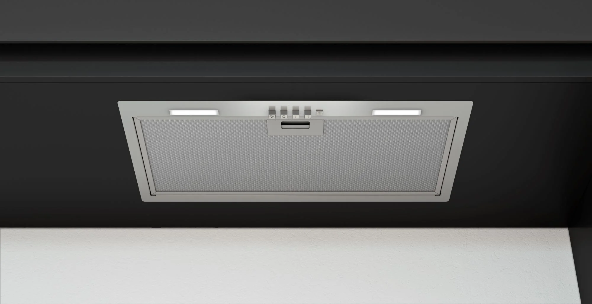Airforce Modulo POP 52cm Built-In Cooker Hood 3 Speed Push Buttons- Stainless Steel Finish - Image 2