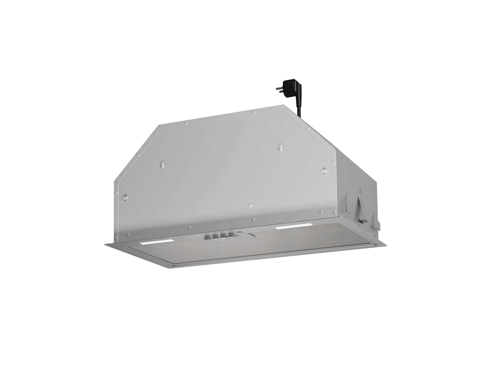 Airforce Modulo POP 72cm Built-in Cooker Hood-Stainless Steel Finish Push Button Control - Image 3