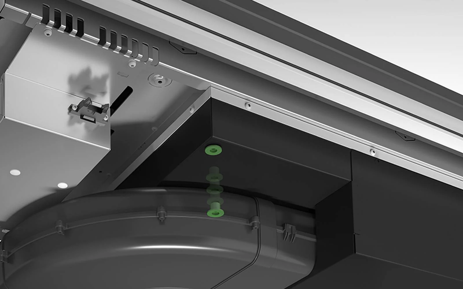 Airforce On-Board Easy 80cm Induction hob with Central Downdraft Extraction-Touch Control Black Glass - Image 3
