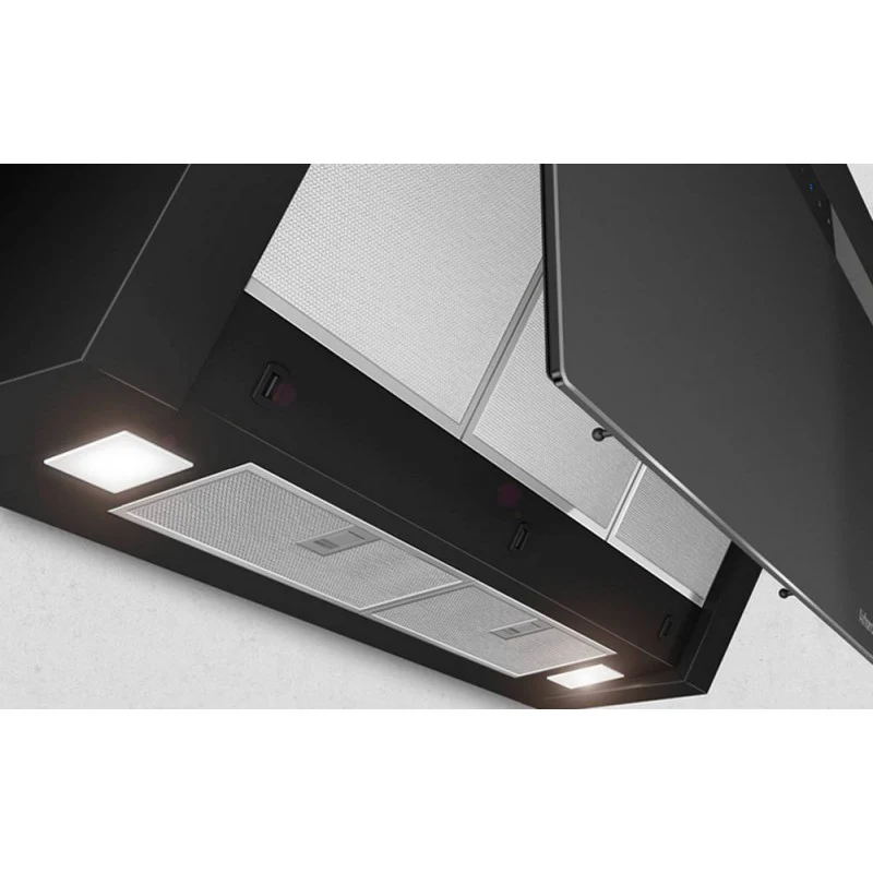 Airforce V4 Wall Mounted cooker hood with Touch Control- Black Glass Finish - Image 3