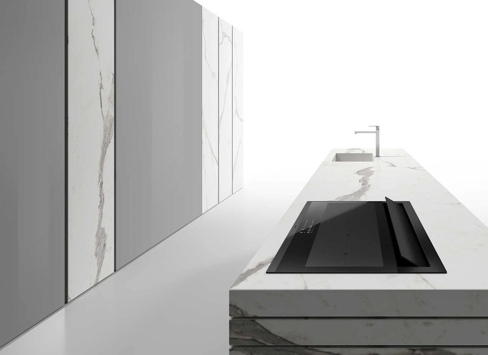 Airforce Slim Plus 90cm Rear Venting Induction Hob with on-board Motor-Recirculating Model - Image 2