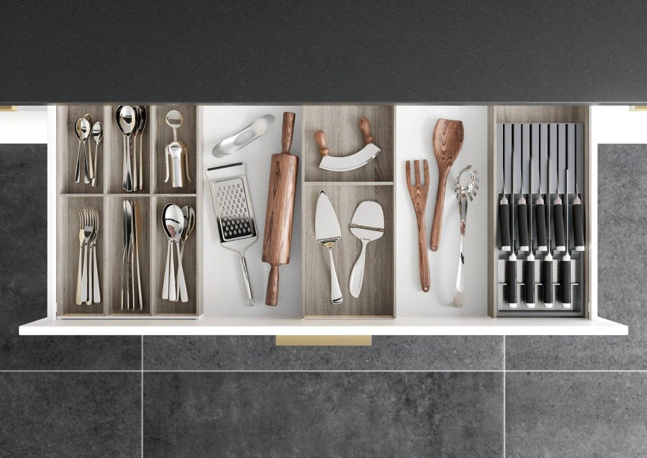 Blum AMBIA-LINE Cutlery Insert Kit - Bardolino Oak ALC.45.110P.BO