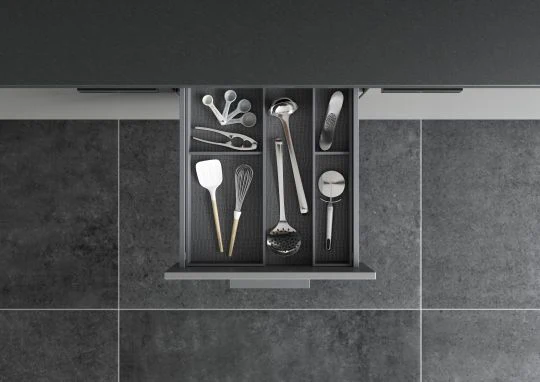 Blum AMBIA-LINE Utensil Insert Kit - Orion Grey ALU.45.110P.OG - Image 2