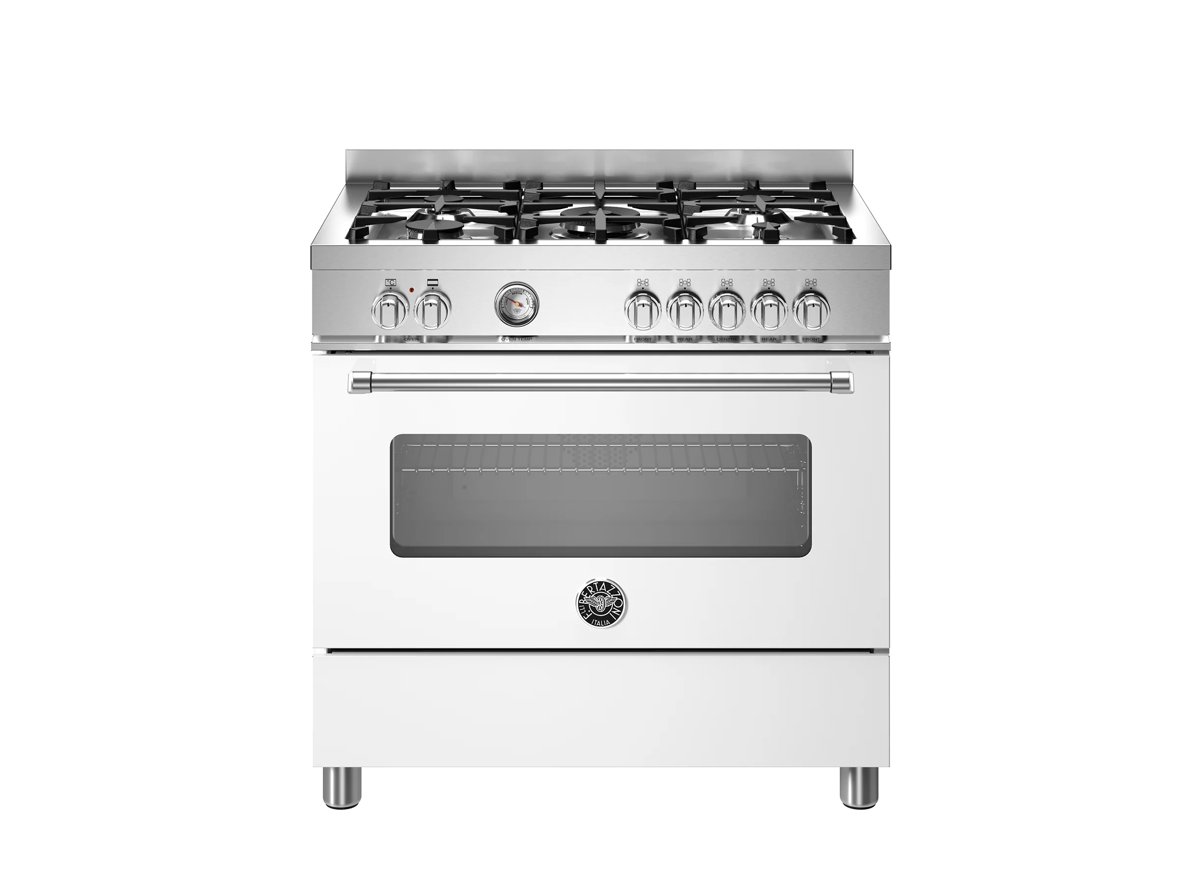 Bertazzoni 90 cm 5-burner electric oven Master Series-Bianco (White)