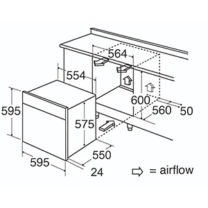 CDA  SL200SS Seven function fan oven - Image 4
