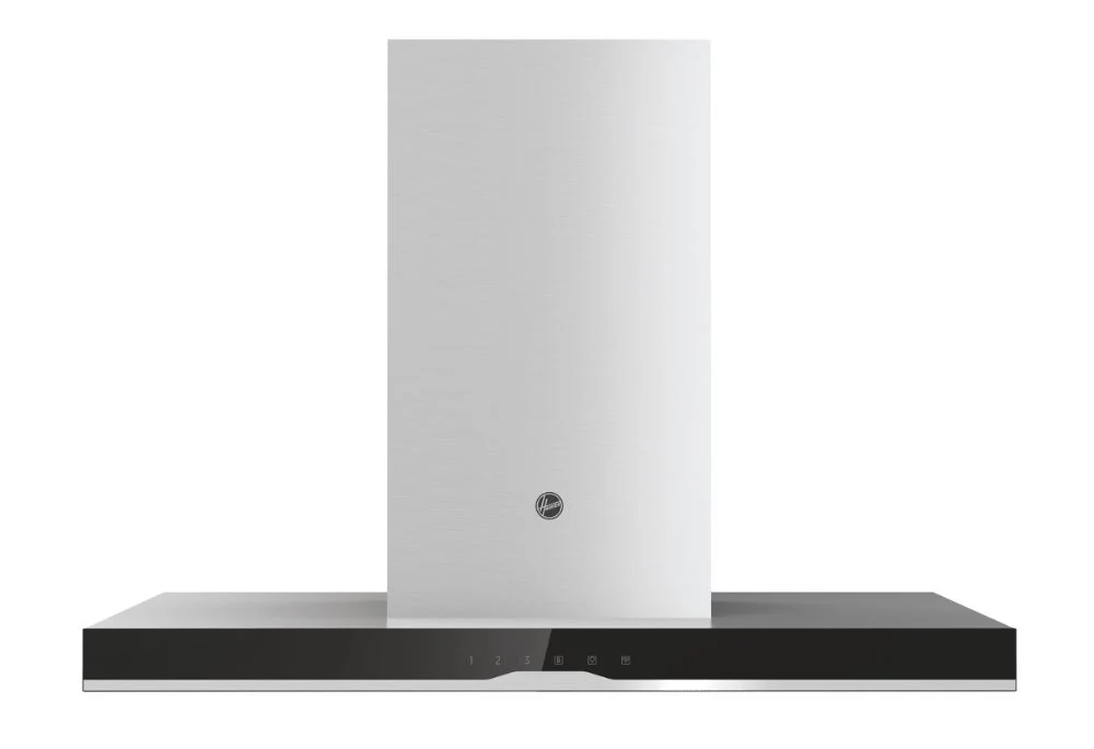 Hoover HTSI9CBK5XWIFI 90cm Wi-Fi Island hood, black glass & SS trim - Image 4