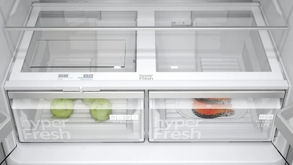 Siemens iQ500 French Door Bottom Freezer Multi Door 90.5cm Black Stainless Steel KF96NAXEAG - Image 6