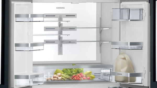 Siemens iQ700 70/30 French Fridge Freezer MultiDoor Black KF96RSBEA - Image 5