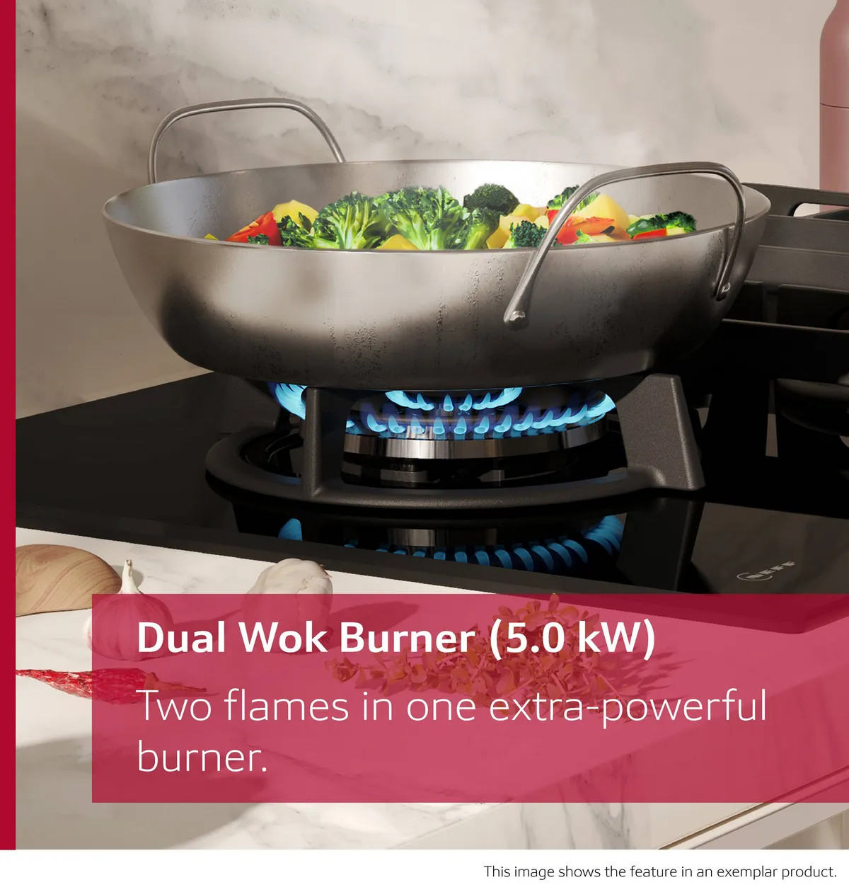 NEFF T29CIR8N0 N70 Gas hob 90 cm Stainless steel - Image 9