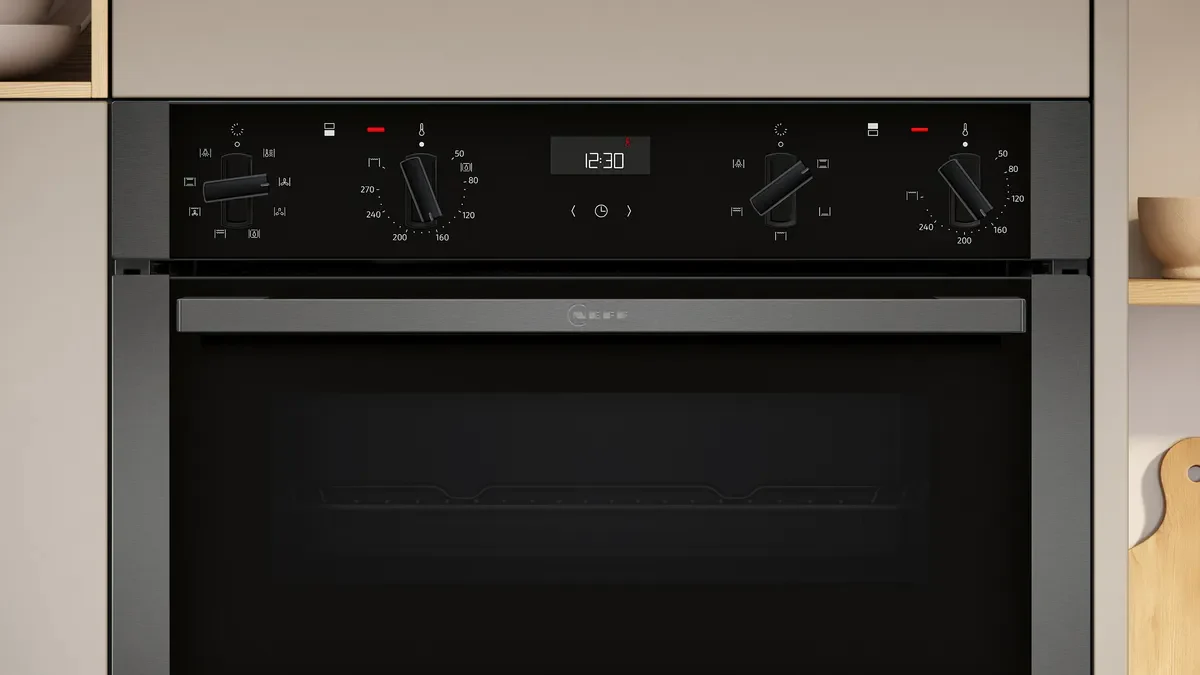 NEFF U1ACE2AG3B N50 Built-in double oven-Graphite Grey - Image 2