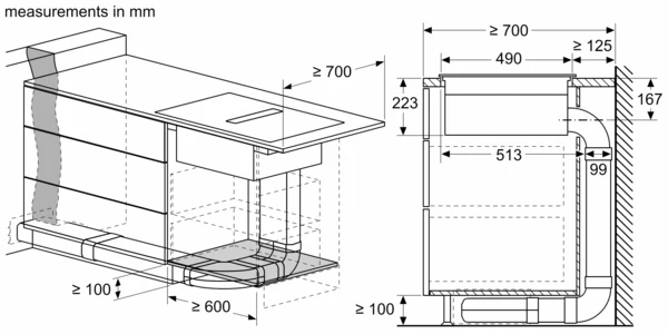 Bosch Series 8 Induction Hob With Integrated Extraction 80cm Surface Mount With Frame PXX875D67E - Image 13